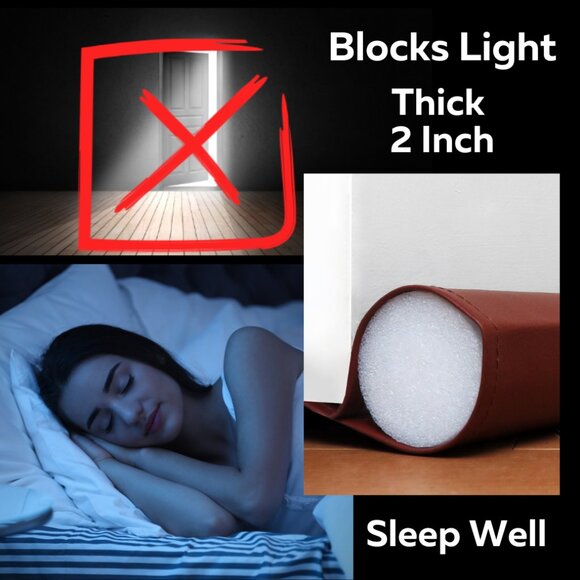 Door Draft Stopper Set of 4 Jumbo Double Door Noise Blocker - Picture 6 of 10